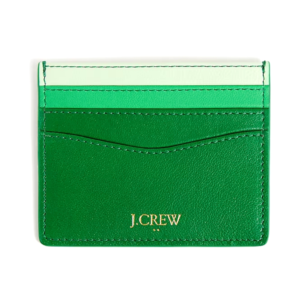 NWT JCrew Green Card Holder